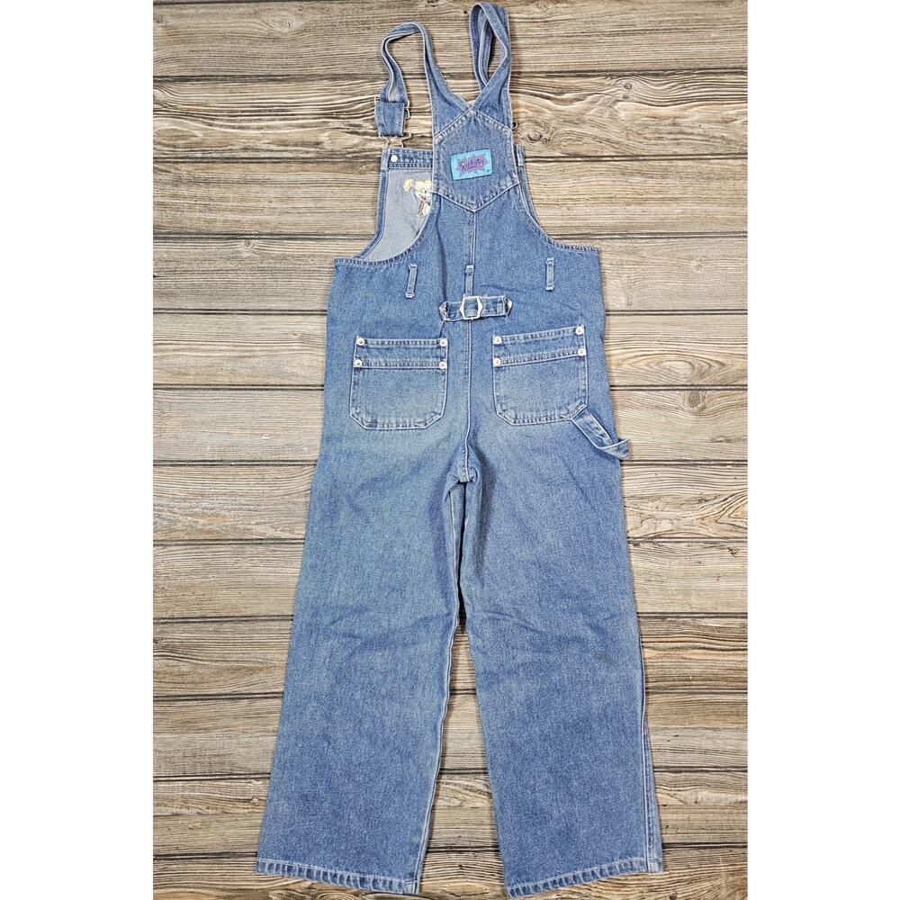 Vintage RUGRATS I Got Sponsitility Nickelodeon Children's 7/8 Denim Overalls - Picture 9 of 11